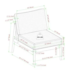Saracina Home 4pc Modern Boho Eucalyptus Spindle Outdoor Sectional Set 16 Saracina Home 4pc Modern Boho Eucalyptus Spindle Outdoor Sectional Set -Outdoor Garden Store GUEST abd1fb09 b5d5 4ec6 aabe c7f92af6d682