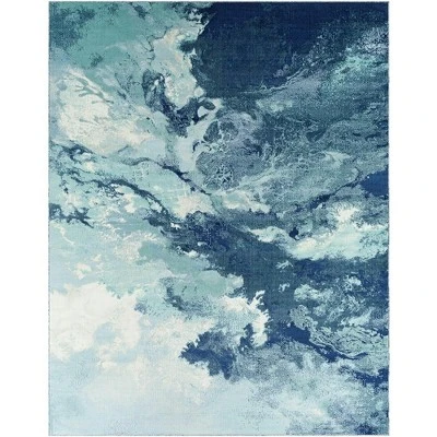 Mark & Day Britsum Rectangle Woven Indoor And Outdoor Area Rugs Dark Blue 9 Mark & Day Britsum Rectangle Woven Indoor And Outdoor Area Rugs Dark Blue - Image 9