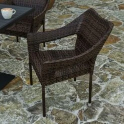 Merrick Lane Weather Resistant Indoor/Outdoor Stacking Patio Dining Chair With Steel Frame And PE Rattan 15 Merrick Lane Weather Resistant Indoor/Outdoor Stacking Patio Dining Chair With Steel Frame And PE Rattan -Outdoor Garden Store GUEST adc729bf 53c8 451b 90cf 6f5f06b2b71e
