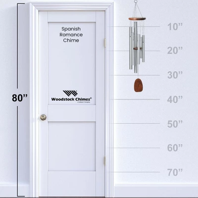 Woodstock Wind Chimes Signature Collection, Spanish Romance Chime, 37'', Silver Wind Chime ADSR 3 Woodstock Wind Chimes Signature Collection, Spanish Romance Chime, 37'', Silver Wind Chime ADSR - Image 3