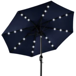 Best Choice Products 10ft Solar LED Lighted Patio Umbrella W/ Tilt Adjustment, UV-Resistant Fabric -Outdoor Garden Store GUEST af286a54 7bb0 48ae bc92 e5d9580338d4