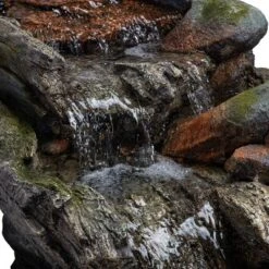 28" Resin 3-Tier Rainforest Fountain With LED Lights Bronze - Alpine Corporation -Outdoor Garden Store GUEST af9923a6 65e6 4d45 b8e3 48fa8c52ef0b