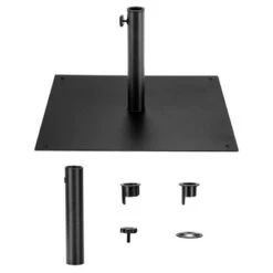 Costway 9ft Market Patio Umbrella W/Solar Lights & 40 LBS Steel Umbrella Stand -Outdoor Garden Store GUEST aff20b08 3828 4cc3 bf78 4650f766d277