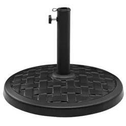 Rashida Round Lattice Weave Umbrella Stand - Saracina Home -Outdoor Garden Store GUEST b0050dfe 8fb7 4e77 accf f96ab5cd7872