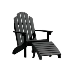 Westport 2pc Folding Adirondack Chair With Ottoman - Highwood -Outdoor Garden Store GUEST b058ee03 5be7 44aa 98b6 bb4e79ceafec