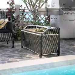 2pc Maksville Aluminum Patio Loveseat & Storage Bench - MiBasics -Outdoor Garden Store GUEST b4aa0233 568c 48bd 91ef 2f8ad1c66b5e