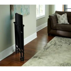 Indoor/Outdoor Folding Serving Cart With Wheels & Shelves - Black - Room & Joy -Outdoor Garden Store GUEST b4dec52a 8ba0 4820 b790 fb57ada6cbdf