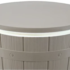 Sunnydaze Decor Sunnydaze Faux Wood Design Patio Bar Cooler Table With Height-Adjustable Tabletop - Driftwood -Outdoor Garden Store GUEST b52fdf0c 7df2 4e0f 9b5f 7d960601d2cb