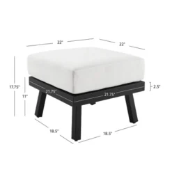 Linon Lark Aluminum Ottoman 15 Linon Lark Aluminum Ottoman -Outdoor Garden Store GUEST b69806f6 ddc8 4792 8ed8 a7fb88d63737