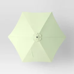 9'x9' Market Patio Umbrella - Black Pole - Threshold™ -Outdoor Garden Store GUEST b7035ea4 4f30 4c09 8914 3f270f6e1b1b