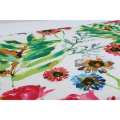 2pk Flower Mania Petunia Rounded Corners Outdoor Seat Cushions Pink - Pillow Perfect -Outdoor Garden Store GUEST b78b7628 8e4e 472c bc3f 50797317e431