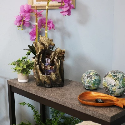 Sunnydaze Decor Sunnydaze Indoor Home Decorative Cascading Caves Waterfall Tabletop Water Fountain With LED Lights - 14" 6 Sunnydaze Decor Sunnydaze Indoor Home Decorative Cascading Caves Waterfall Tabletop Water Fountain With LED Lights - 14" - Image 6