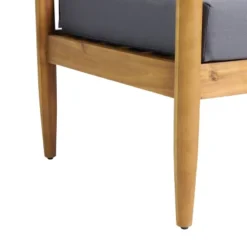 Magnolia Patio Acacia Wood Loveseat - Teak/Dark Gray - Christopher Knight Home -Outdoor Garden Store GUEST b84e2659 b935 48d3 8d84 84a54c77baa0