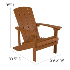 Flash Furniture 2 Pack Charlestown All-Weather Poly Resin Wood Adirondack Chairs With Side Table -Outdoor Garden Store GUEST b8667026 89dc 47f5 a513 e0e8b7c23da0