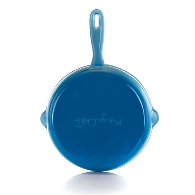 MegaChef Round 10.25 Inch Enameled Cast Iron Skillet 5 MegaChef Round 10.25 Inch Enameled Cast Iron Skillet - Image 5