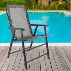 Pure Garden Folding Lounge Chairs – Portable Camping Or Lawn Chairs, Gray, Set Of 2 -Outdoor Garden Store GUEST ba072f40 4b2e 4f47 a0c7 30afd98eea9d
