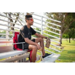 Stansport Folding Stadium Seat With Arms Red/Tan -Outdoor Garden Store GUEST ba25ed7c 6aeb 42d3 9df7 6db903be138c