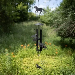 Dawhud Direct 33" H Wild Horses Wind Chimes -Outdoor Garden Store GUEST badb3efa dffd 4d92 9b66 f5ca0aa4fbd6