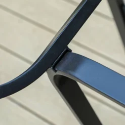 Patio Set With Steel Table With 1.57" Umbrella Hole & Steel Swivel Sling Arm Chairs - Captiva Designs -Outdoor Garden Store GUEST bbfd3150 fab1 4aae a829 10c925cd3077