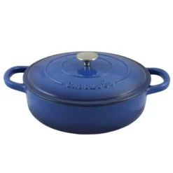 Crock-Pot Crock Pot Artisan Enameled 5 Quart Cast Iron Round Braiser Pan With Self Basting Lid In Sapphire Blue 12 Crock-Pot Crock Pot Artisan Enameled 5 Quart Cast Iron Round Braiser Pan With Self Basting Lid In Sapphire Blue -Outdoor Garden Store GUEST bc28ffe1 275b 4da6 8e3b e9566e9adff7