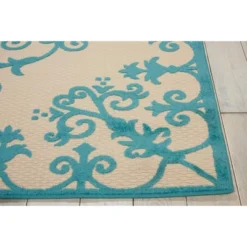 Nourison Aloha Medallion Area Rug -Outdoor Garden Store GUEST bd92ae8c 21f9 45eb 9726 28d6e7b9c004