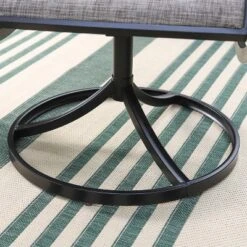 Patio Set With Steel Table With 1.57" Umbrella Hole & Steel Swivel Sling Arm Chairs - Captiva Designs -Outdoor Garden Store GUEST bda52676 2b9e 4f32 842d b685a909acd6