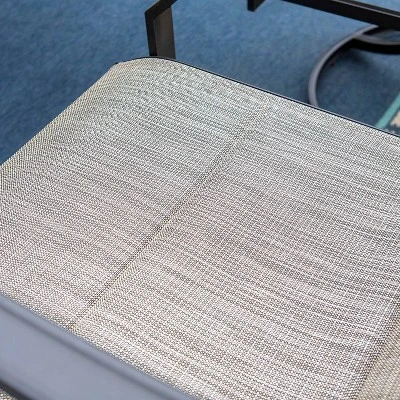 7pc Patio Dining Set With Steel Table With Umbrella Hole & Metal Padded Arm Chairs - Captiva Designs 8 7pc Patio Dining Set With Steel Table With Umbrella Hole & Metal Padded Arm Chairs - Captiva Designs - Image 8