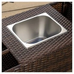 Bahama Wicker Bar Cart - Brown - Christopher Knight Home -Outdoor Garden Store GUEST be2a4dbb ecb3 402c 826f 91453bcea04c