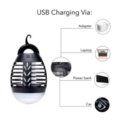 Dartwood Outdoor Bug Zapper - Waterproof, USB Rechargeable And Battery Powered Mosquito Killer, Insect Trap And Fly Swatter -Outdoor Garden Store GUEST be4e6157 9c9c 4868 9d5d 2512a22133fc