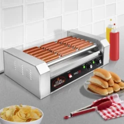 Olde Midway Electric Hot Dog Roller Grill Cooker, Commercial Grade Machine 15 Olde Midway Electric Hot Dog Roller Grill Cooker, Commercial Grade Machine -Outdoor Garden Store GUEST be50d501 206d 4bde 871e 099e450ede09
