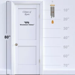 Woodstock Wind Chimes Signature Collection, Chimes Of Kyoto, 25'' Silver Wind Chime KWS -Outdoor Garden Store GUEST bebc3ba4 4efe 4625 b307 3680bac5eb27