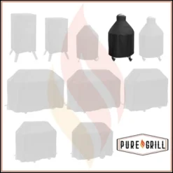 Pure Grill 27-Inch Ceramic Grill Cover For All Large Kamado Charcoal BBQ Grill Brands, Universal Fit Cover - 35" Dia X 45" H -Outdoor Garden Store GUEST befabc2e 7dcf 4cb3 a1eb b89d82884e2f
