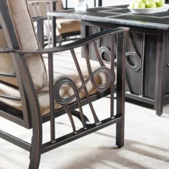 5pc Set With 42" Square Outdoor Aluminum Fire Table & Four Chairs - Oakland Living 27 5pc Set With 42" Square Outdoor Aluminum Fire Table & Four Chairs - Oakland Living -Outdoor Garden Store GUEST c0b49fa3 2998 411a a98d edfc235a9198