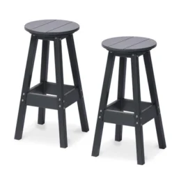Aoodor Bar Stools Set Of 2, Backless Bar Chairs With Footrest, 29.5" Tall, For Living Room, Dining Room, Kitchen -Outdoor Garden Store GUEST c0d94c10 7170 46b9 8c2a ebc767a0babf