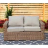 Outdoor Wicker Loveseat With Cushions - Captiva Designs