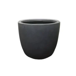 Rosemead Home & Garden, Inc. 17" Concrete/Fiberglass Modern Indoor/Outdoor Planter Charcoal Gray