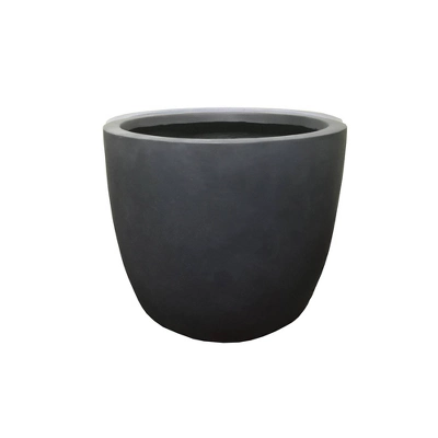 Rosemead Home & Garden, Inc. 17" Concrete/Fiberglass Modern Indoor/Outdoor Planter Charcoal Gray 1 Rosemead Home & Garden, Inc. 17" Concrete/Fiberglass Modern Indoor/Outdoor Planter Charcoal Gray