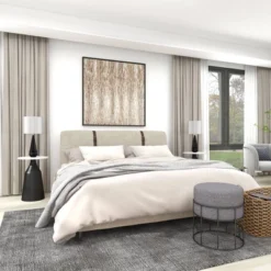 Metal Fabric Patio Garden Stool - Olivia & May -Outdoor Garden Store GUEST c1fd3999 7e7c 49bf 9db2 c17dfb1e7595