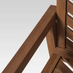 3pc Slatted Chevron Acacia Wood Patio Chat Set - Saracina Home -Outdoor Garden Store GUEST c1ff2a1b c925 43c3 99c6 f046b31d44db