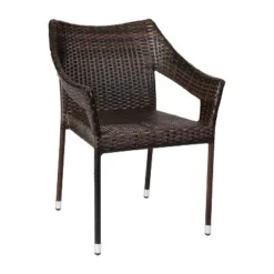 Merrick Lane Weather Resistant Indoor/Outdoor Stacking Patio Dining Chair With Steel Frame And PE Rattan 23 Merrick Lane Weather Resistant Indoor/Outdoor Stacking Patio Dining Chair With Steel Frame And PE Rattan -Outdoor Garden Store GUEST c2b3a568 e756 4850 9876 c028e0134e54