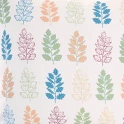 18"x18" Reversible Indoor/Outdoor Leaves And Chevron Print Square Throw Pillow - Mina Victory -Outdoor Garden Store GUEST c3751b24 421f 4b81 a758 6caa6eed4f5d