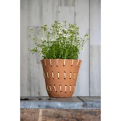 Natural Handthrown Terracotta Planter With Woven Rattan Accents - Foreside Home & Garden 8 Natural Handthrown Terracotta Planter With Woven Rattan Accents - Foreside Home & Garden -Outdoor Garden Store GUEST c3d18cb4 8734 4df7 b079 2429c2ba19ed