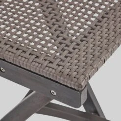 Polaris 5pc Wood And Wicker 45" Rectangular Bar Set Dark Gray - Christopher Knight Home -Outdoor Garden Store GUEST c3dbad9a e8dd 43a7 a4aa c7a88cb08fd5