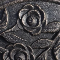 Outsunny 18" 20 Lbs Round Resin Umbrella Base Stand Market Parasol Holder With Decorative Rose Floral Pattern & Easy Setup For Garden, Bronze -Outdoor Garden Store GUEST c3fc5902 e99e 49aa 847f e63dee343ee7