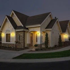 Solar Wall/Pillar Outdoor Lantern With Integrated LED Bulb Black - Techko Maid -Outdoor Garden Store GUEST c413e4ae 0fd0 4dff b8ae babdc19f2d73