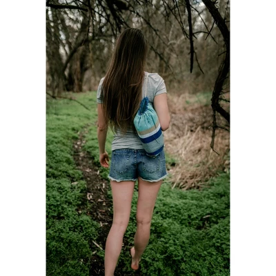 Stansport Cotton Blend Traveler Hammock 78" X 31" Blue 7 Stansport Cotton Blend Traveler Hammock 78" X 31" Blue - Image 7