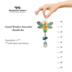 Woodstock Wind Chimes Woodstock Rainbow Makers Collection, Crystal Wonders, 5'' Bumble Bee Crystal Suncatcher CWBEE -Outdoor Garden Store GUEST c4c79122 1685 4a89 b6dd 82a7520e8b01