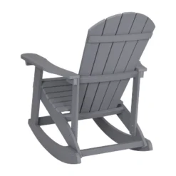Merrick Lane Set Of 2 All-Weather Polyresin Adirondack Rocking Chair With Vertical Slats -Outdoor Garden Store GUEST c4ca1fe7 51f9 487a b505 a0245966c0f5