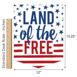 Big Dot Of Happiness Stars And Stripes - Outdoor Home Decorations - Double-Sided Patriotic Party Garden Flag - 12 X 15.25 Inches -Outdoor Garden Store GUEST c4d238da c4c4 4503 8b7f a24e683ece57