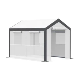 Outsunny Outdoor Walk-In Tunnel Greenhouse Garden Warm Hot House With Roll Up Windows, Zippered Door, & Weather Cover -Outdoor Garden Store GUEST c4d2885e 06c3 4a9d a1c8 6c1cdb020cbd